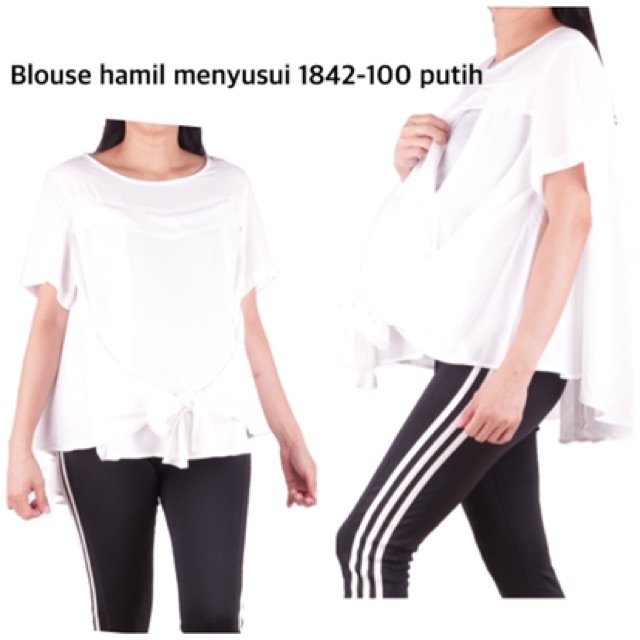 Blouse hamil cantik fashion 1842 baju hamil