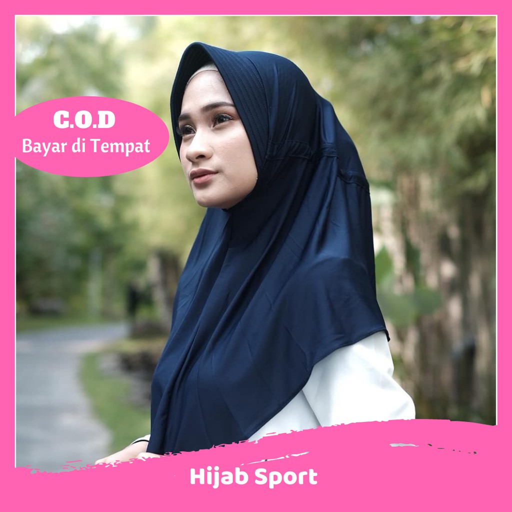 Hijab Instan sporty Jersey Premium Jilbab Jersey Pendek