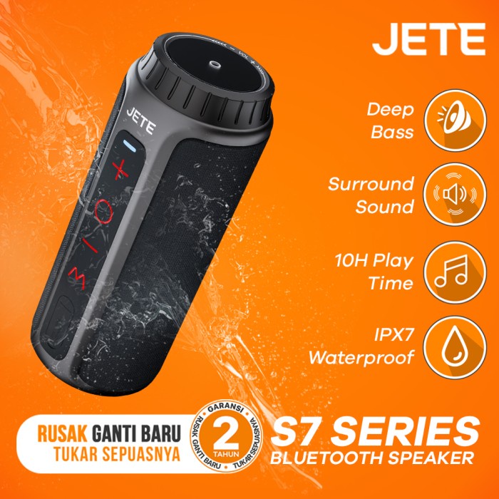 SPEAKER BLUETOOTH JETE S7 SERIES SURROUND SOUND WATERPROOF