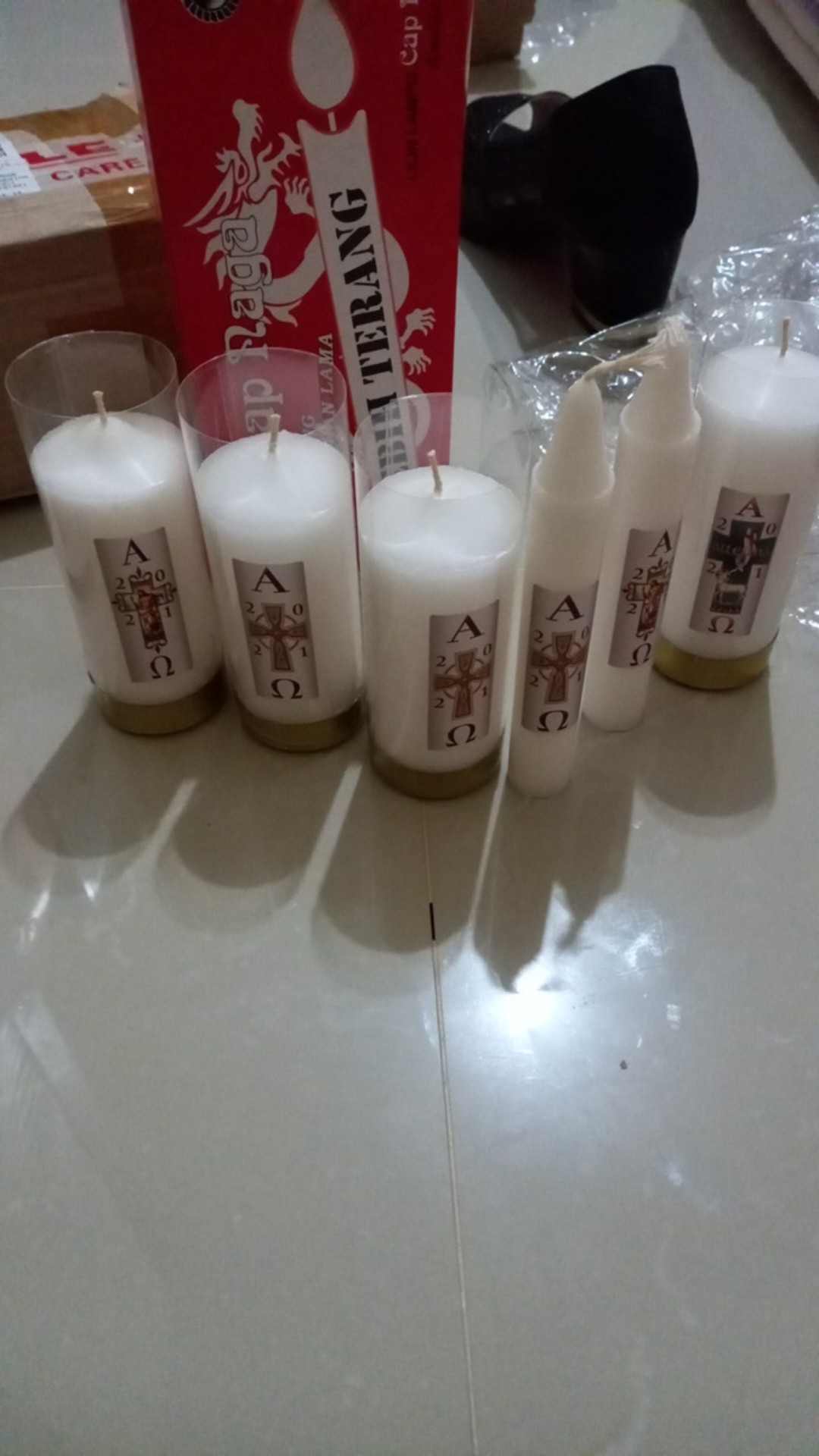 Lilin Paskah 2021 (s, 1/2 Kati Uk 10,5 X Dia. 4,5cm)