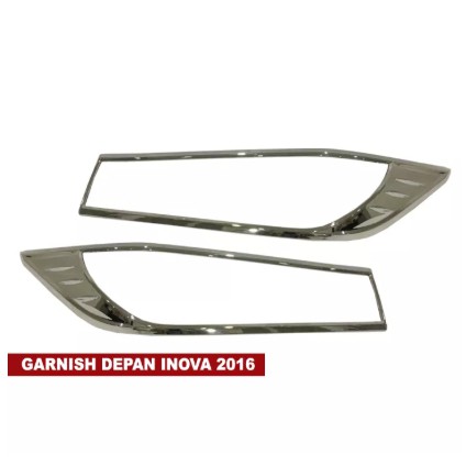 KROM/ CHROME GARNIS LAMPU DEPAN TOYOTA INNOVA 2016