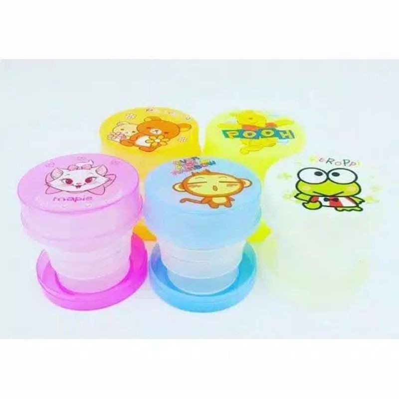 GELAS LIPAT PLASTIK PORTABEL TRAVEL CUP