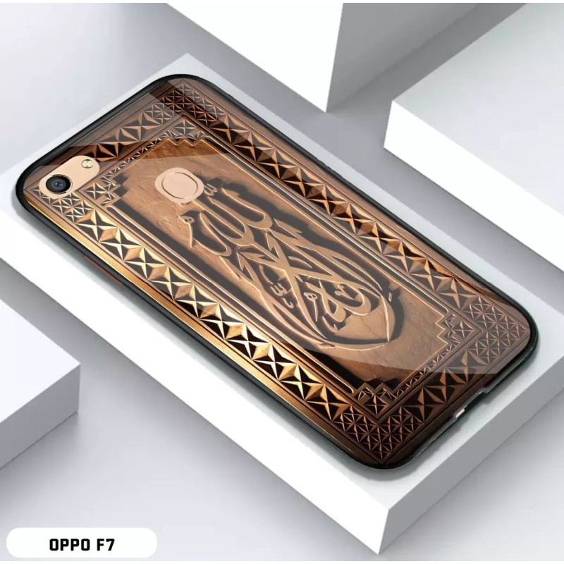 Athan Case Custom Oppo F5 / F5 youth / F7 / F7 youth / Realme 1 Fashion Aesthetic Islamic Kaligrafi 