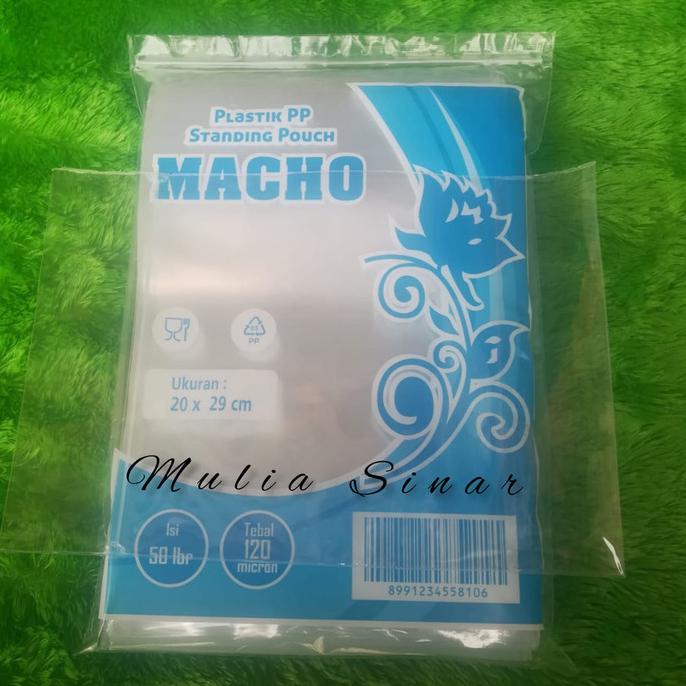 STANDING POUCH 20X29/ ZIP LOCK KLIP /PLASTIK PP STANDING POUCH