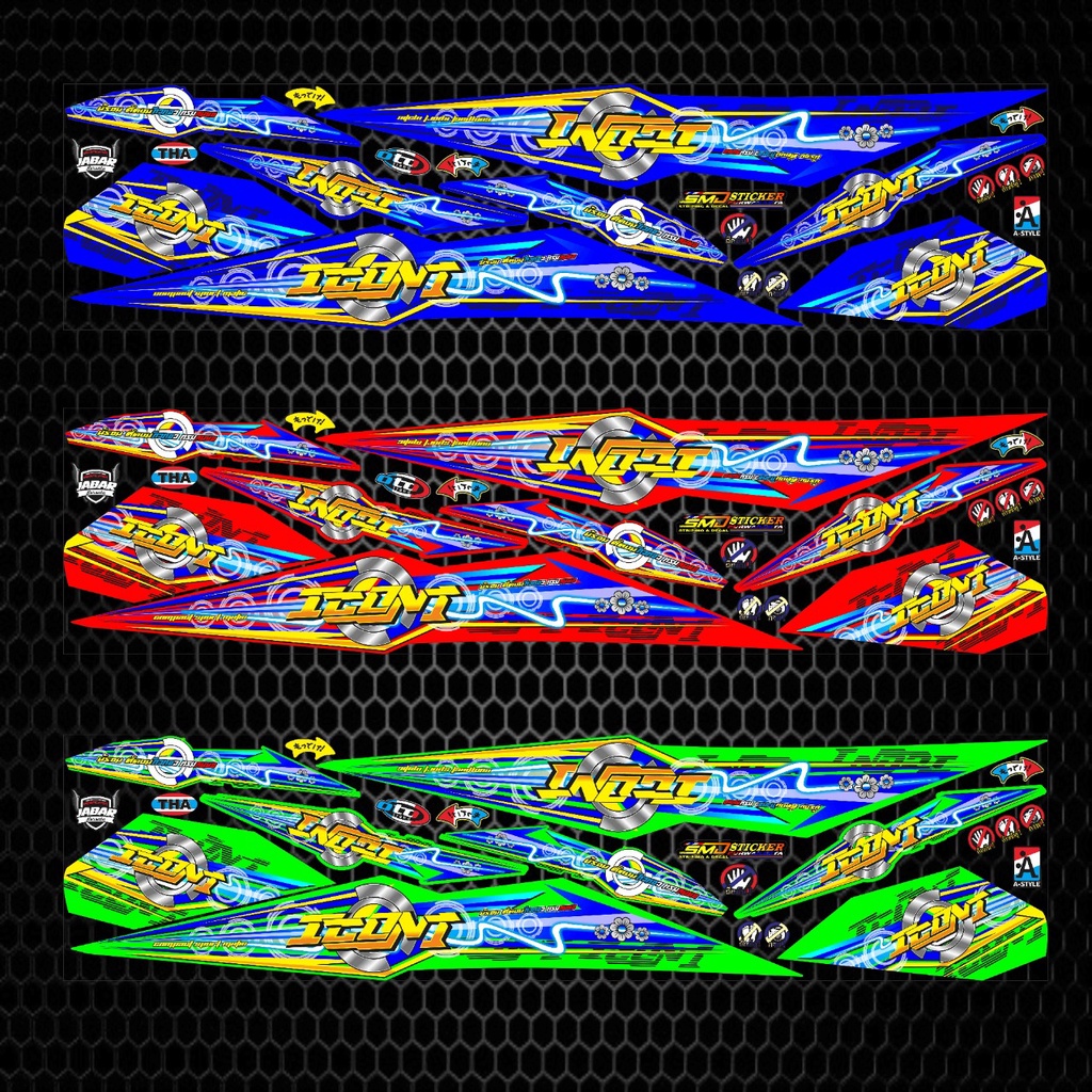 STRIPING VARIASI MOTOR HONDA BEAT NEW STIKER BODY