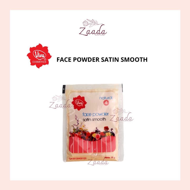 Viva Refiil Bedak Zak 15g | Viva Face Powder Satin Smooth | Viva bedak tabur Sachet Saset 15gr 1 2 3