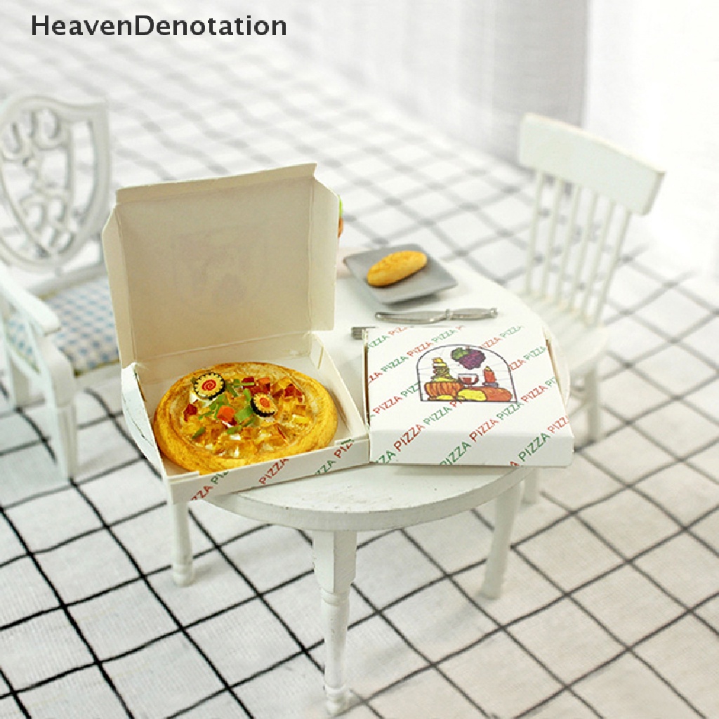 [HeavenDenotation] 1:12 dollhouse miniature accessories Pizza + box