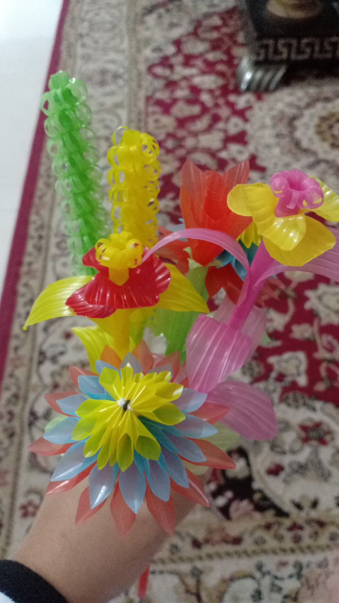 Bunga Sedotan - Bunga Dari Sedotan - Bunga Plastik - Kerajinan Tangan