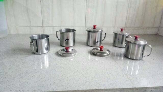 Gelas Stainless / Mug Stainless / Cangkir Stainless Diameter 9 cm