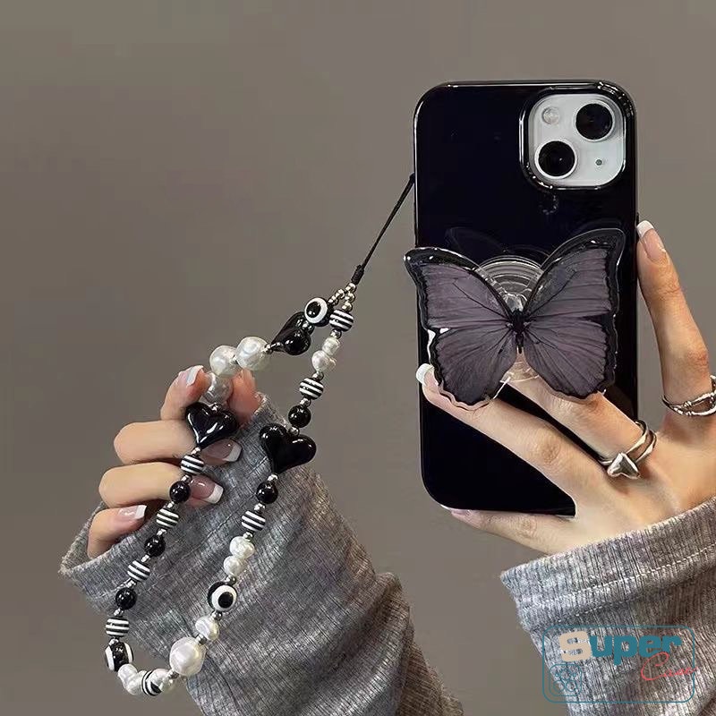 Casing iPhone 11 14 13 12 Pro Max XR X XS Max 7 8 + 7plus Motif Kupu-Kupu Shockproof Mewah Butterfly