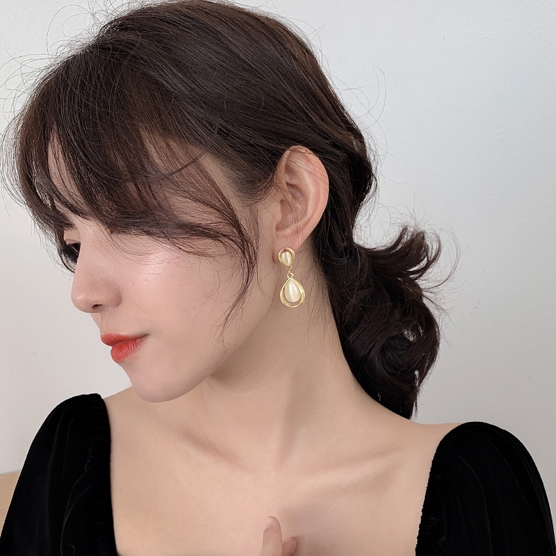 Korea2023fashion Baru Anting Premium Opal Earrings925Sliver Jarum Aksesoris Cewek