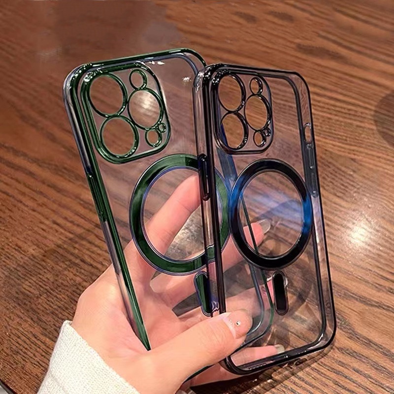 Soft case TPU electroplated Dengan ring Magnetik Untuk iphone 13 pro max 11 12 pro max 11 X Xs max XR