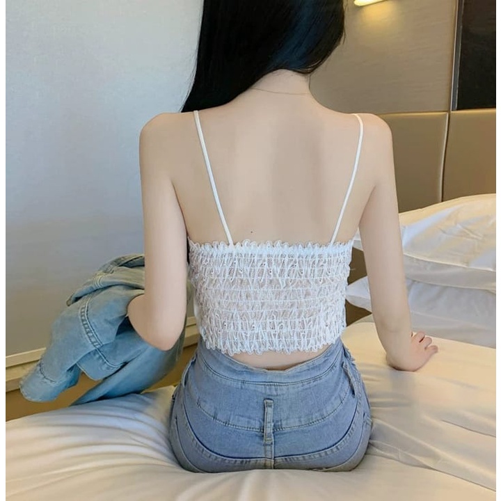 HUES.ID Tank Top Wanita Bahan Kulit kualitas gaya Korea 1093