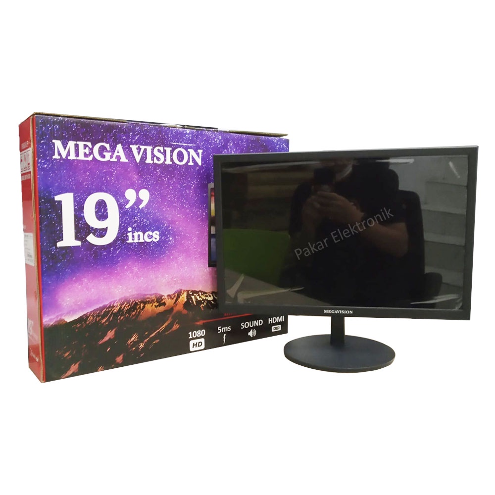 Monitor Megavision LED 19" LCD Monitor 19 Inchi