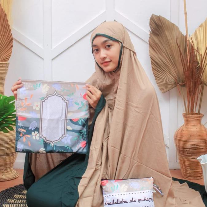 Ori&Terjamin Mukena Traveling Katun Rayon + Sajadah | Mukena Rayon | Mukena Dewasa