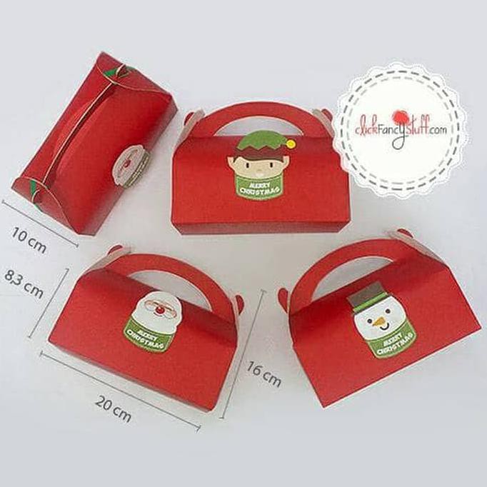 

(READY COD) christmas gable box / cookies/ souvenir / hampers / paper bag natal OBRAL