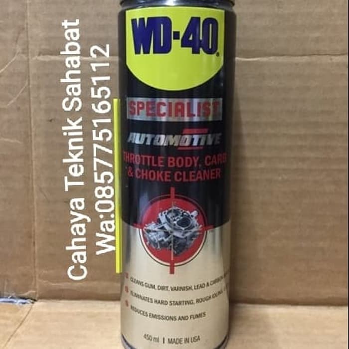 Wd 40 specialist throttle body,carb&amp;choke cleaner(450ML)