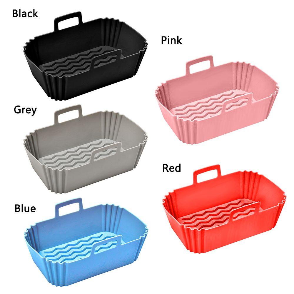 R-FLOWER Persegi Panjang Silikon Panci Grill Pot Tray Masak Reusable Pizza Plate Baking Basket