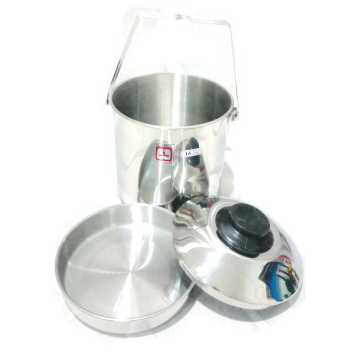 Maspion MAXIM Single Food Carrier 16 Cm Rantang Tunggal Stainless Steel