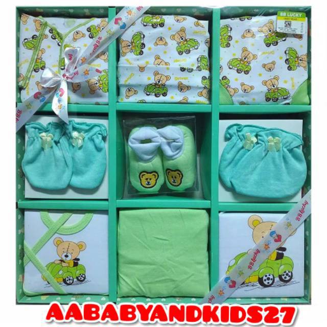 KADO SET BAJU BAYI BABY LUCKY SUPER-GIFT SET BABY LUCKY SUPER-BABY SET BABY LUCKY SUPER