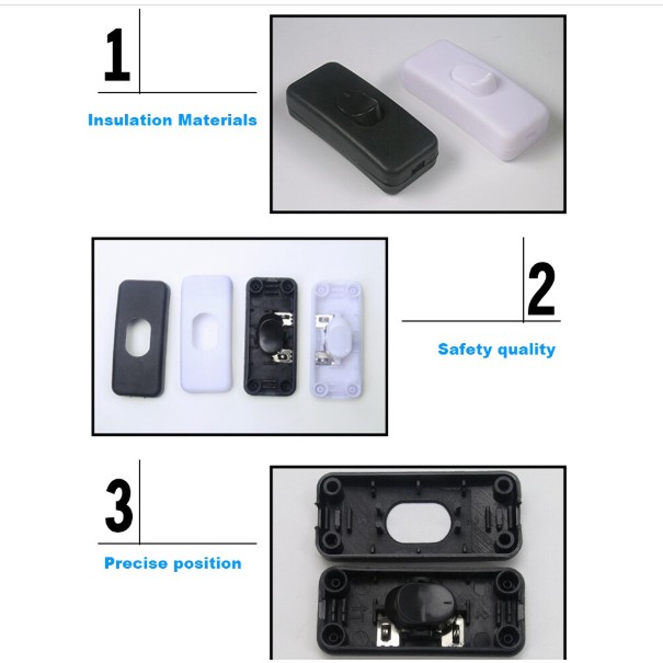 Saklar Lampu LED 1 Switch ON OFF Sakelar Kabel Lampu Meja