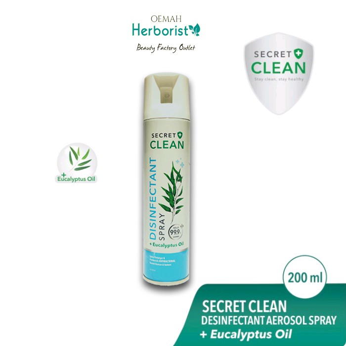 Herborist Secret Clean Disinfectant Eaucalyptus Spray 200ml