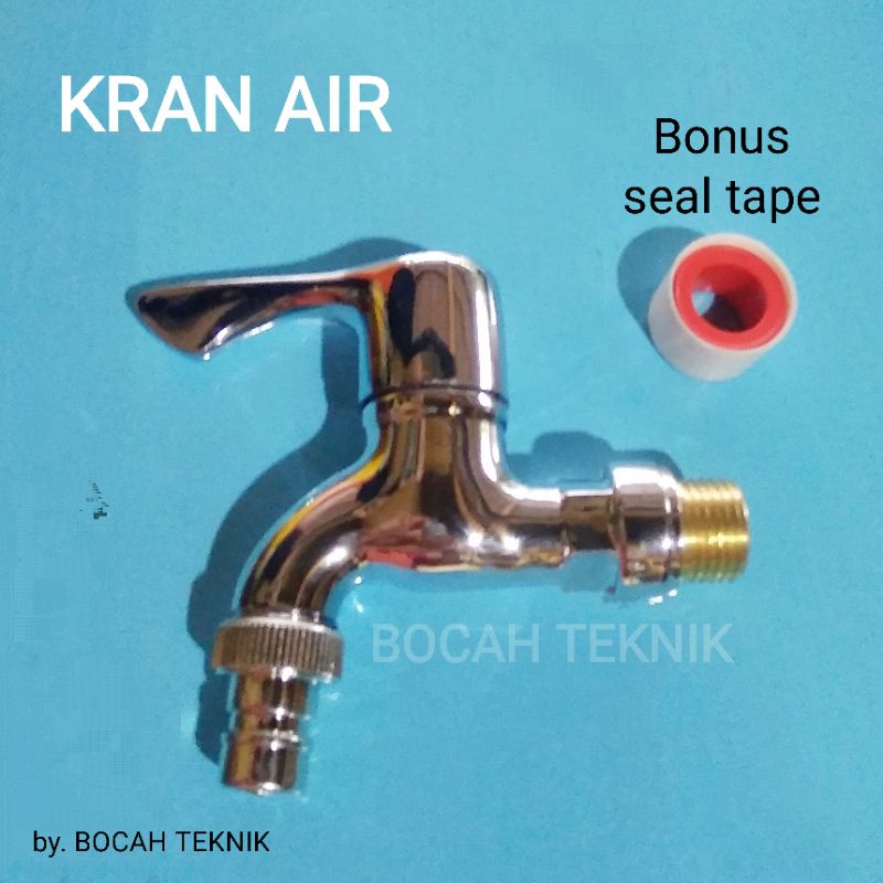 kran air - keran / kran / faucet / pemutus air ukuran 1/2 dim