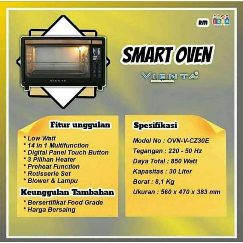 Smart Oven Vienta / Oven Vienta / Smart oven 14in1