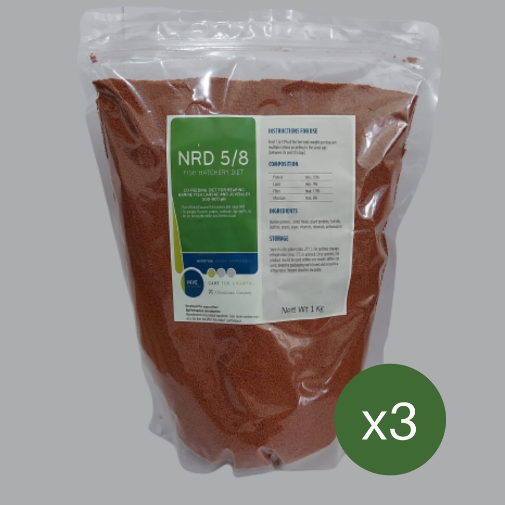 PELET NRD 3kg 5/8 500 - 800 Mikron Pakan Burayak Cupang dan Guppy