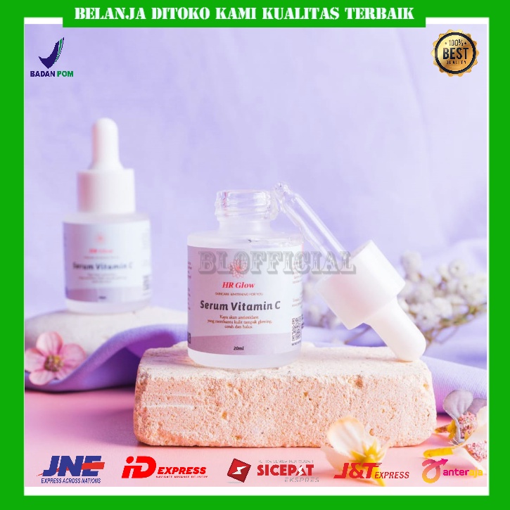 DISTRIBUTOR RESMI(Serum whitening + Vit C HR Glow - 20ml / pemutih wajah glowing / serum original