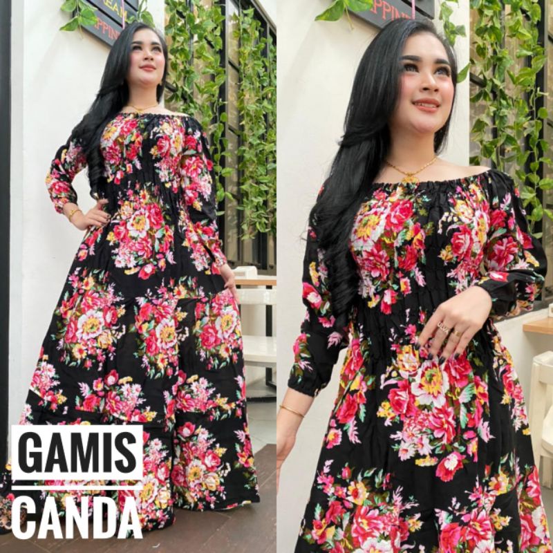 GAMIS LONGDRESS CANDA MAWAR