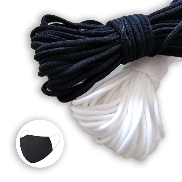 Karet Elastis Bulat Tali Masker Empuk Lembut