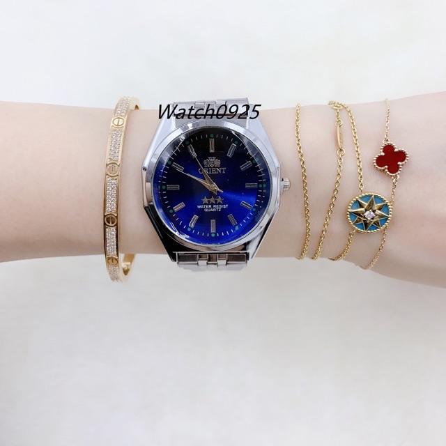 ✅COD [READY STOCK]  JAM TANGAN RANTAI ORIENT COUPLE 5WARNA READY FASHION RANTAI PRIA WANITA C11-Pria-Biru