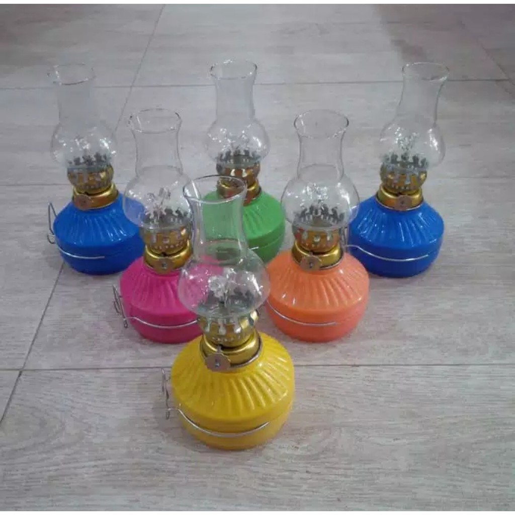 Lampu teplok baterai 2led ( lampu semprong )