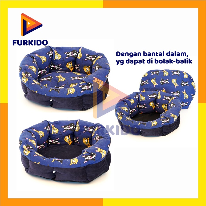 Richu Tempat Tidur Bantal Kasur Kucing Anjing Pet Dog Cat bed S