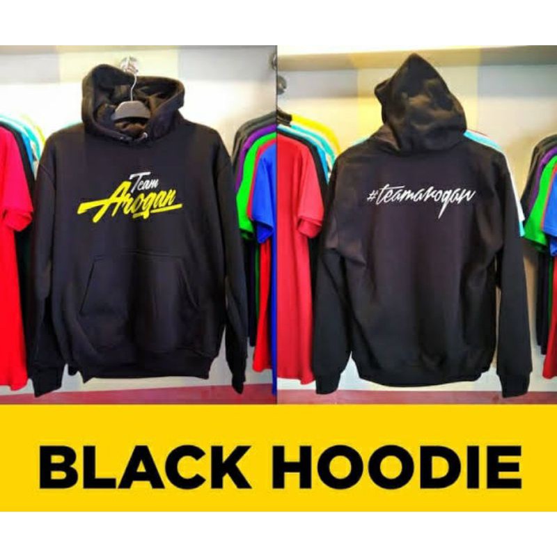 TEAM AROGAN JAKET HOODIE SWEATER BAHAN KATUN FLEECE BEST QUALITY