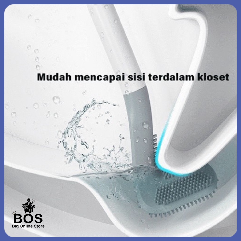 BOS - GOLF BRUSH TOILET SILICON | SIKAT PEMBERSIH TOILET SILIKON