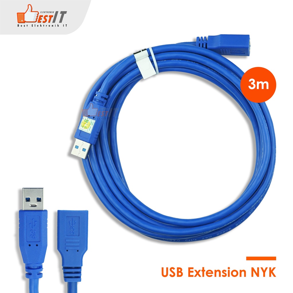 Kabel USB Ekstension NYK Versi 3 panjang 3 Meter