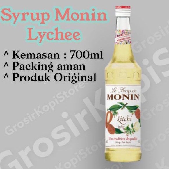 

MONIN SYRUP LYCHEE 700ML