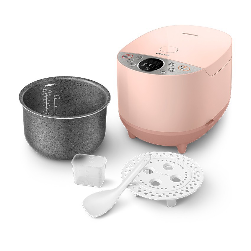 Philips Digital Rice Cooker 1.8 L HD4515/90 Pink Soft Blossom