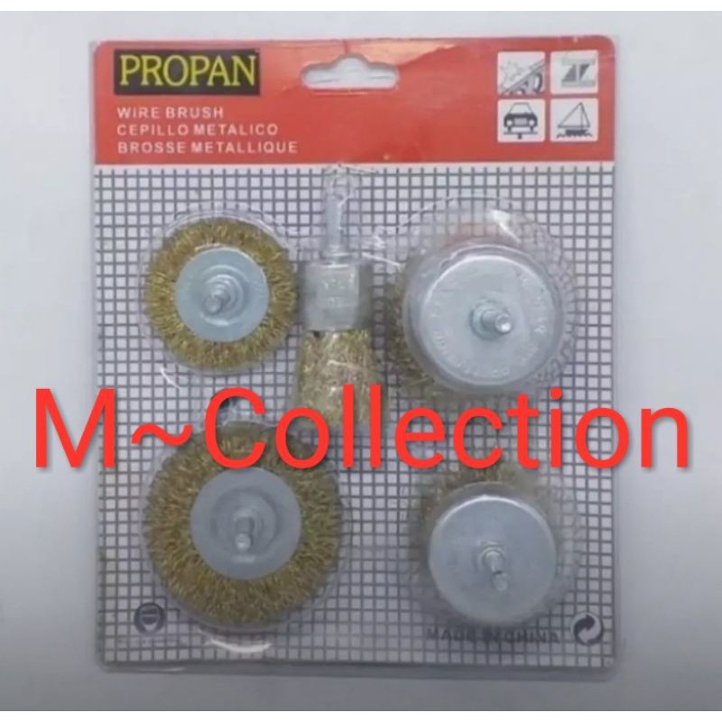 PROPAN Sikat Kawat Bor Gerinda Set 5 Pcs Baru Bs COD