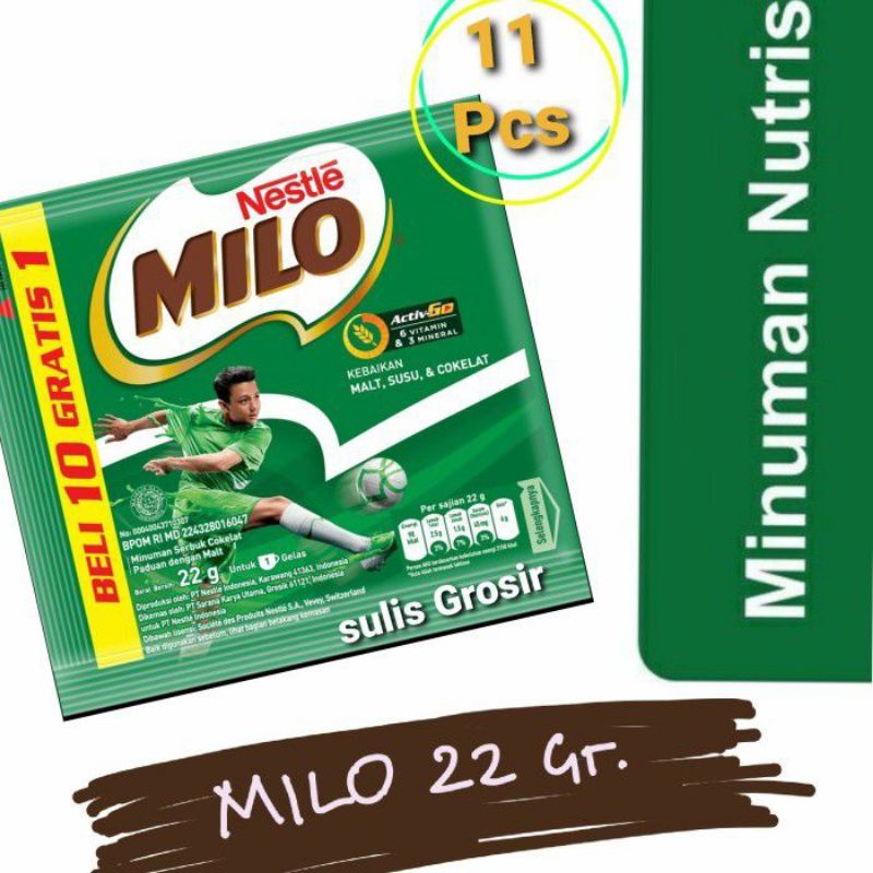 

milo susu bubuk 22gr sashet / susu bubuk rasa coklat