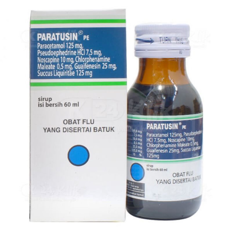 paratusin sirup/tablet obat batuk dan pilek demam
