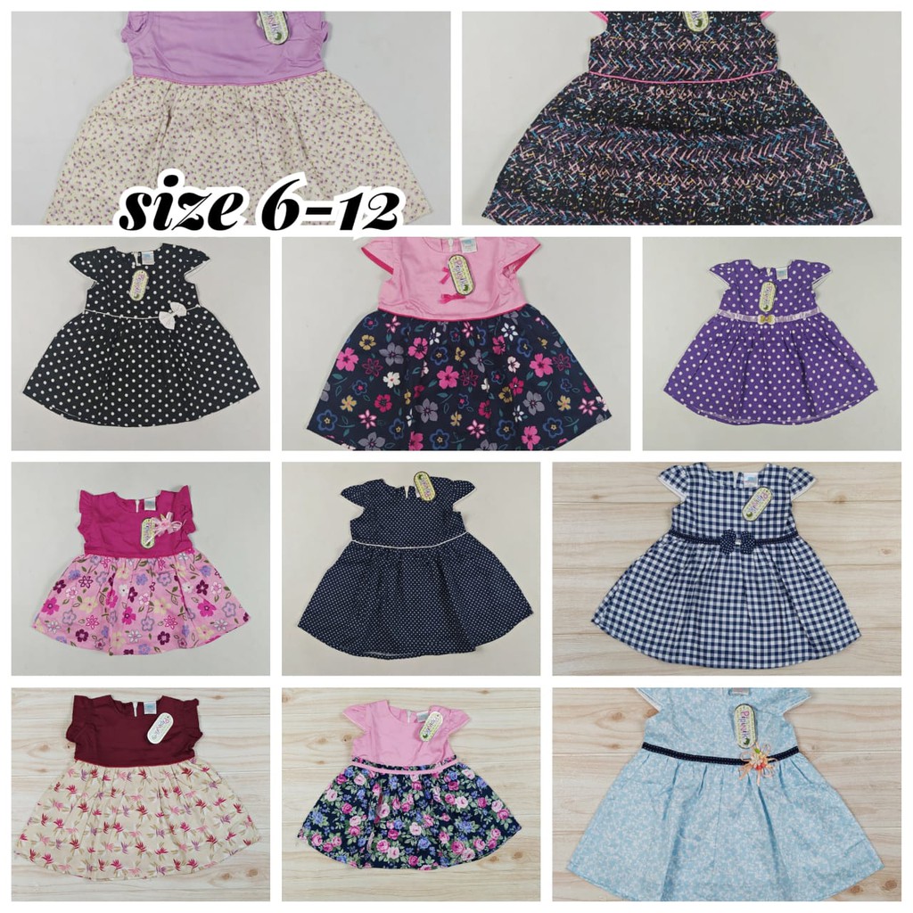 pipiniko dress anak bayi usia 0 6 8 9 10 12 14 16 18 20 22 24 bulan 1 2 tahun cewek perempuan halus-2