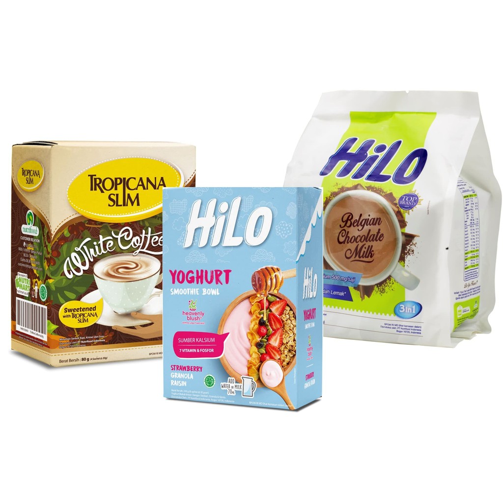 

PROMO HAMPERS: TS WHITE COFFEE, HILO BELGIAN, HILO YOGHURT TERMURAH