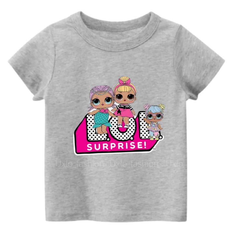 Kaos Anak Perempuan Lol Surprise Murah Umur 2 sampai 15 Tahun Uxlo Fashion