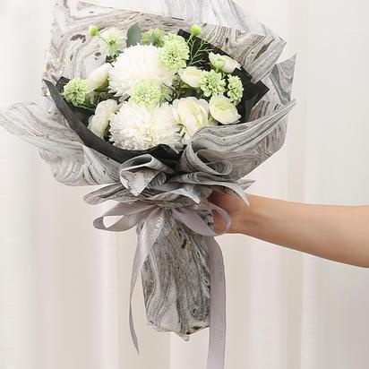 

NEW MARBLE CELLOPHANE (1 PACK ISI 20 LEMBAR) KERTAS BUKET BUNGA WRAPPING PAPER