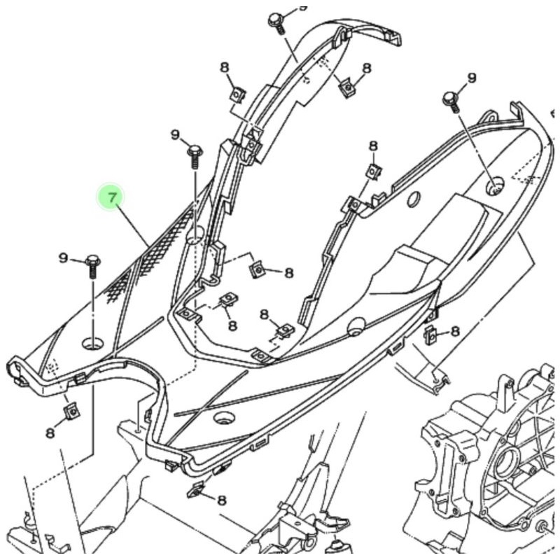 BORDES DEK INJEKAN MIO SPORTY SMILE ORIGINAL ORI YAMAHA