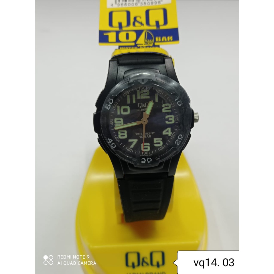 SALE Jam Tangan Pria Casual Sporty Rubber Analog Original Q&amp;Q QNQ QQ VQ14 VQ14J Series