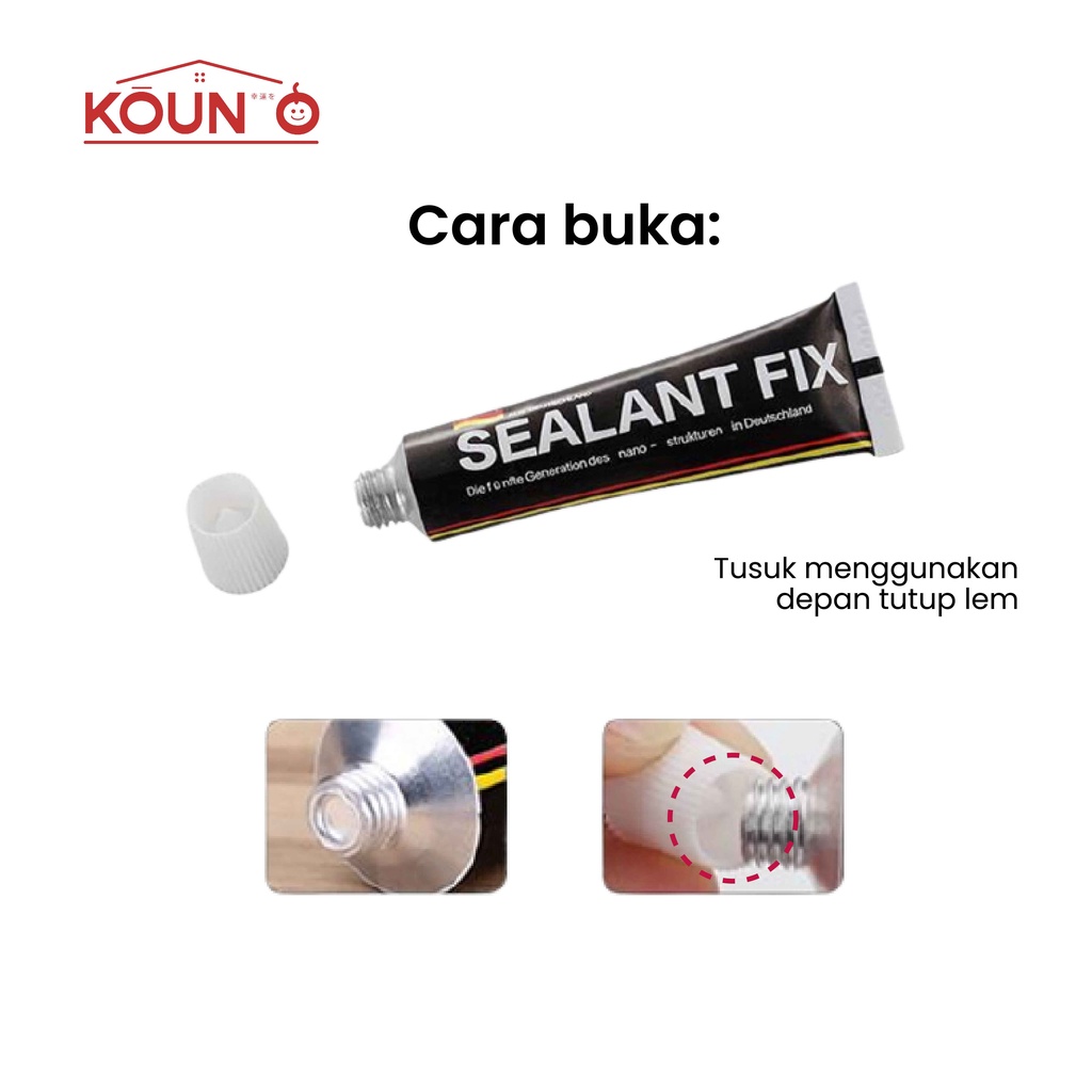 Lem Serbaguna Super Kuat Lem Dinding Kuat Anti-bor Cepat Kering SEALANTFIX 40g Untuk Dinding Kaca Kayu Ubin Keramik Besi Serbaguna Multifungsi